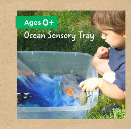 Ocean sensory tray