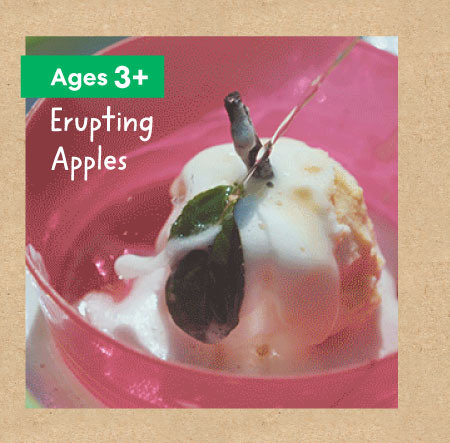 Erupting apples
