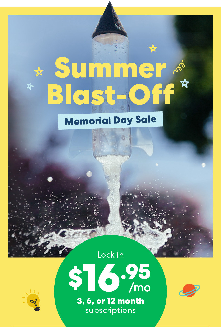 Summer Blast-Off: Memorial Day Sale