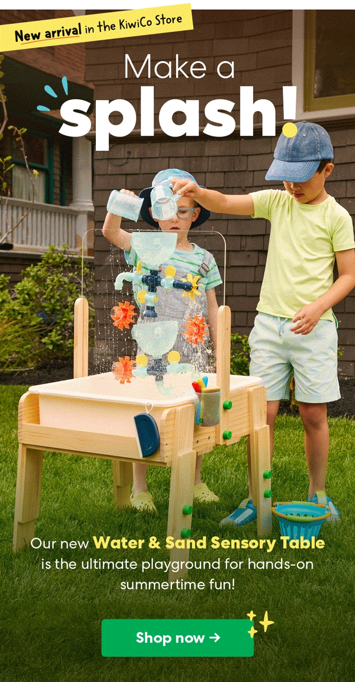 Make a Splash with our new Water & Sand Sensory Table!