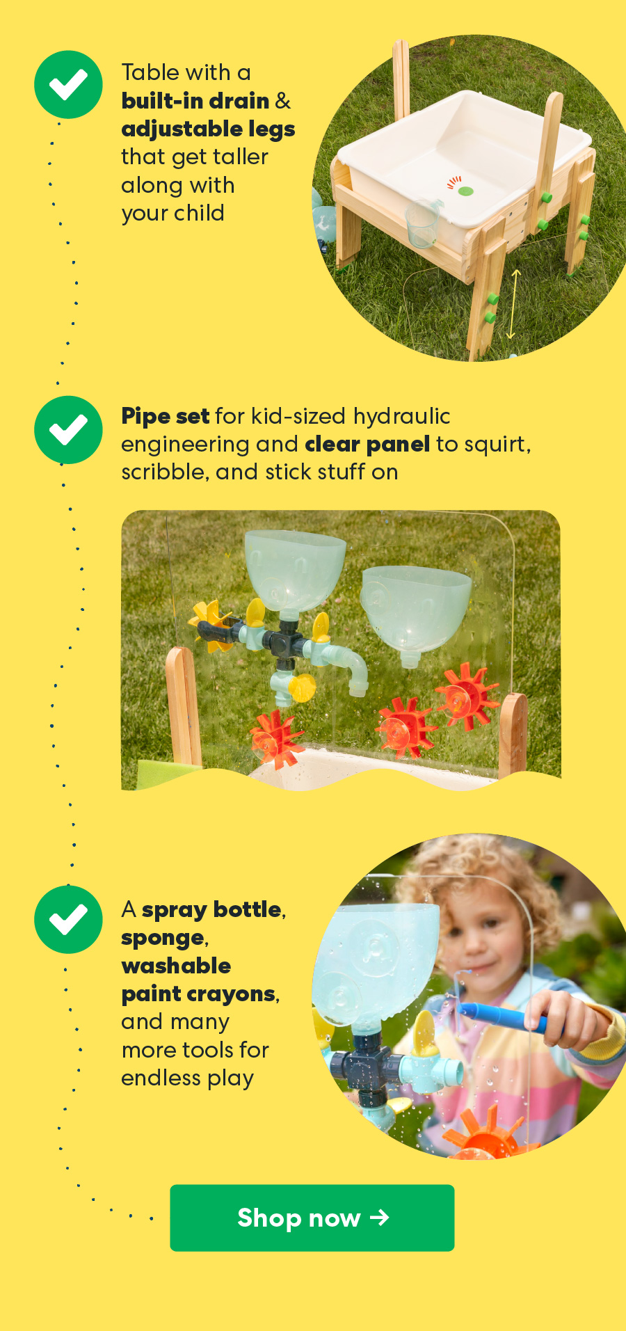 Scoop, spray, learn & and play!