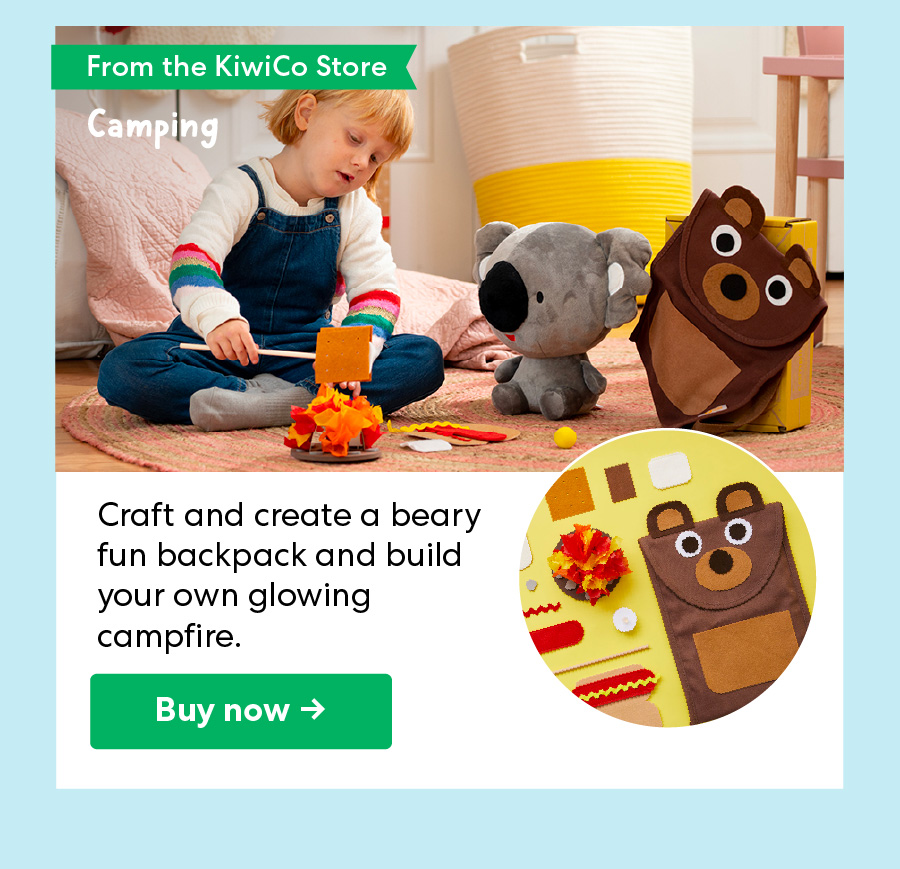 From the KiwiCo Store: Camping