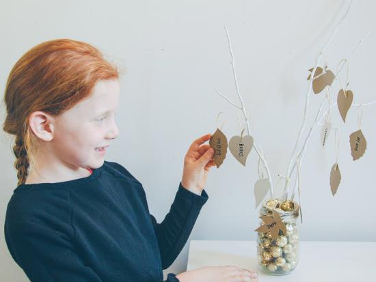 gratitude tree DIY for kids