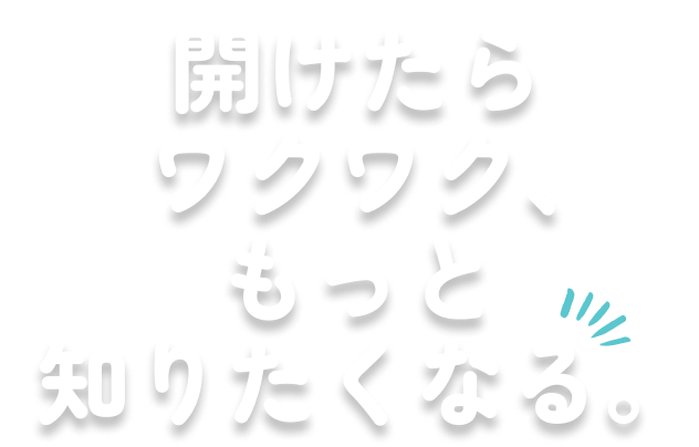 ひとつの箱に、とびきりの「ワクワク」と「ひらめき」を詰めて。
