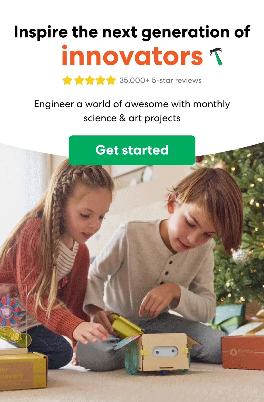 Inspire the next generation of innovators, problem-solvers, adventurers, explorers, artists. 35,000+ 5-star reviews. Engineer a world of awesome with monthly science and art projects. Get started.