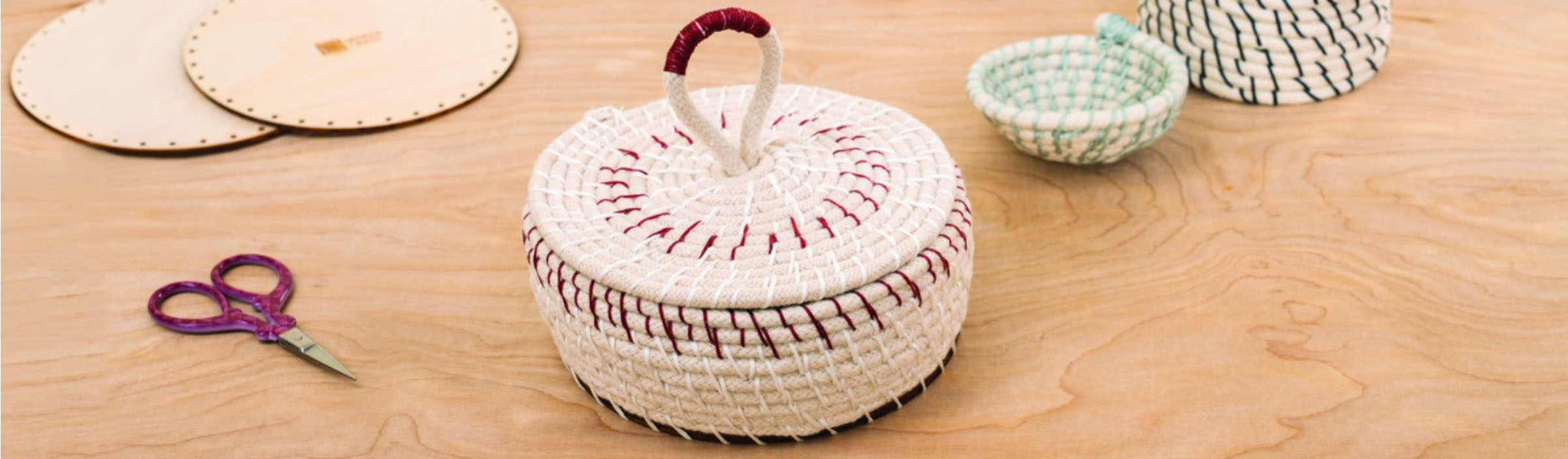 Maker Crate Rope Coil Baskets Crate