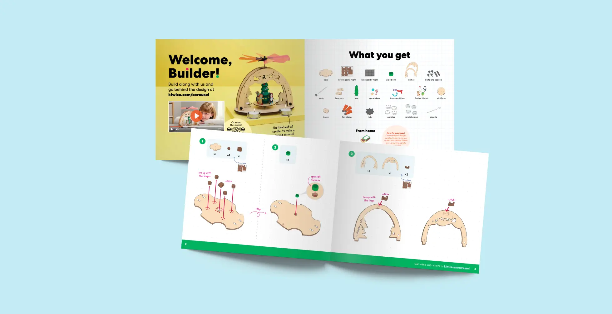 Start a Monthly STEM Box with Christmas Candle Carousel | KiwiCo