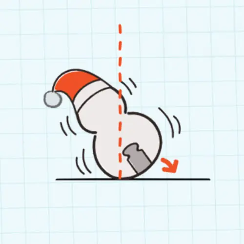 blueprint drawing wobble snowman