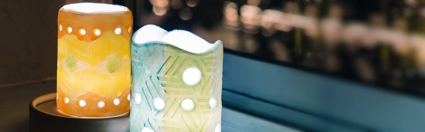 Doodle Crate Textured Clay Luminaries Crate